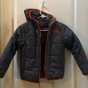 Boys Reversible North Face Down Jacket